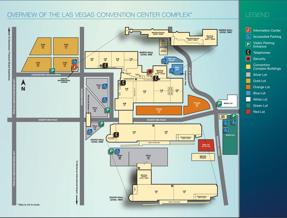 kaart Las Vegas convention center